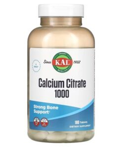 KAL, Calcium Citrate 1000, 180 Tablets