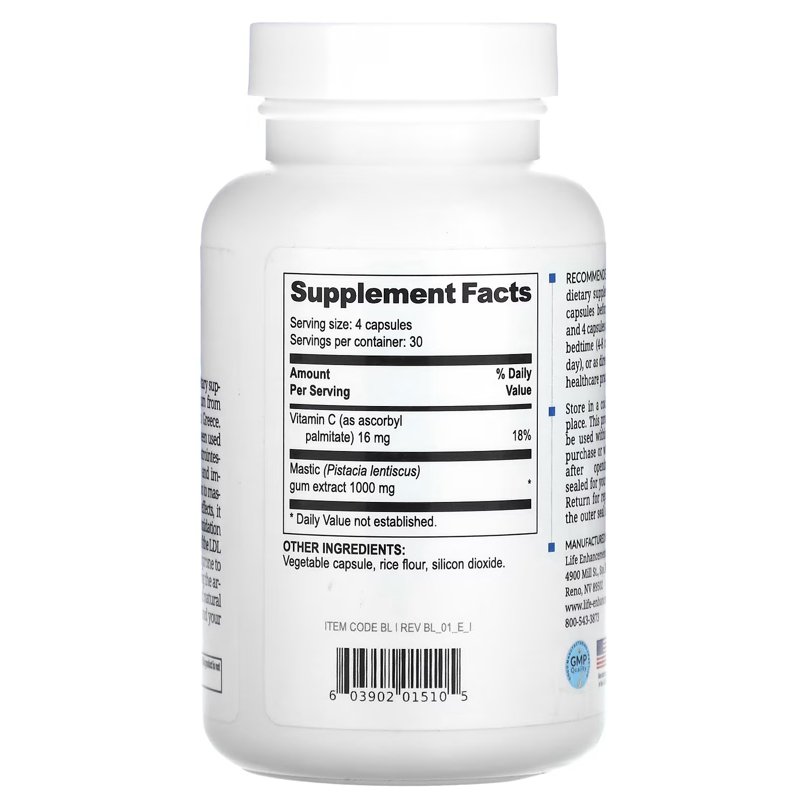 Life Enhancement, Bye-Lori, 120 Vegetarian Capsules_1