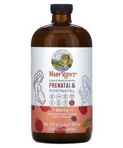 MaryRuth Organics, Liquid Multivitamin Prenatal & Postnatal, Berry, 32 fl oz (946 ml)