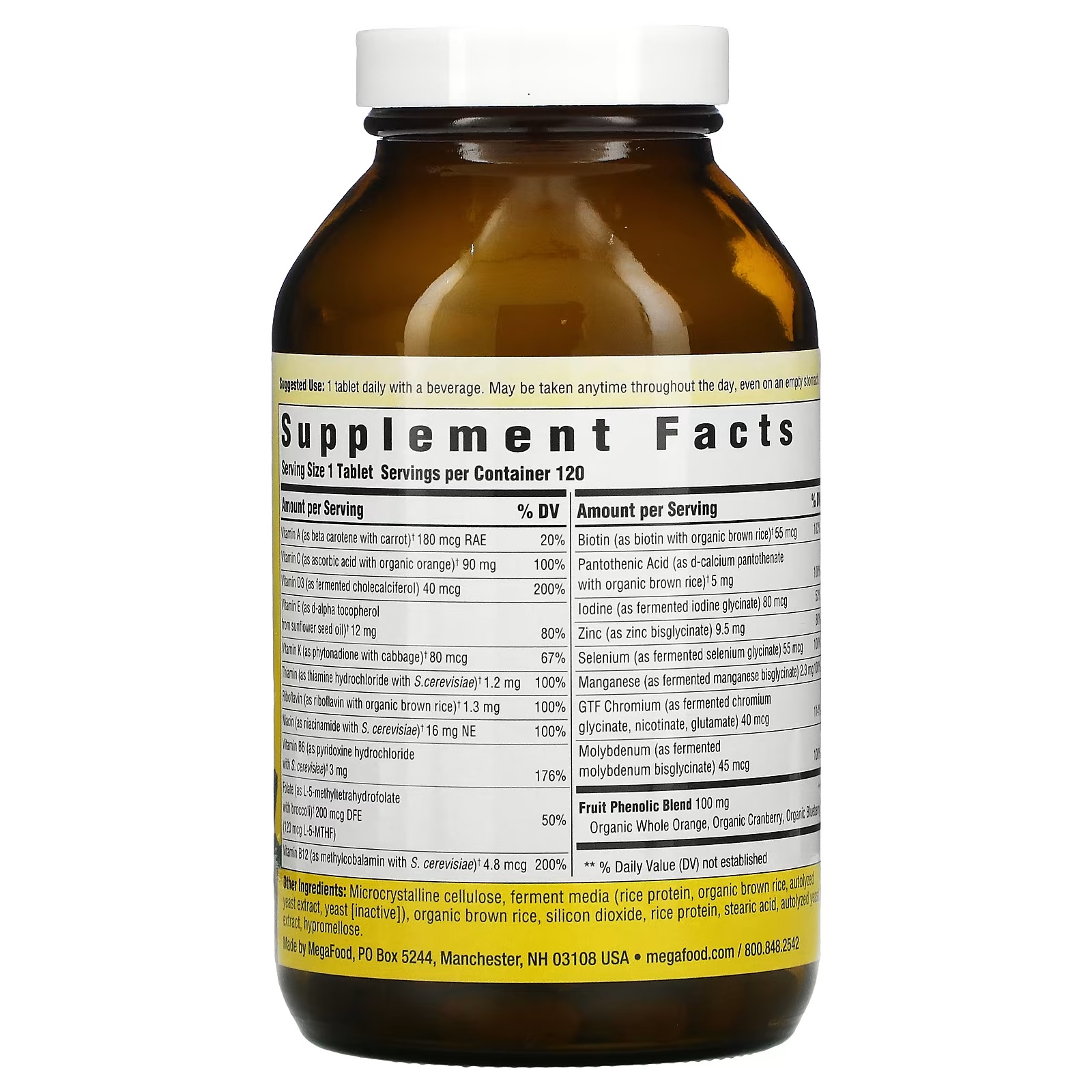 MegaFood, Women Over 55 One Daily, 120 Tablets_1