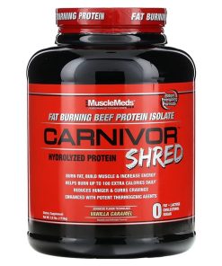 MuscleMeds, Carnivor Shred, Hydrolyzed Protein, Vanilla Caramel, 3.8 lbs (1,736 g)