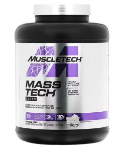 MuscleTech, Mass Tech Elite, Vanilla Cake, 6 lbs (2.72 kg)