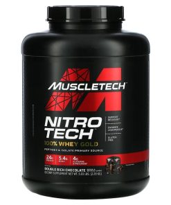 MuscleTech, Nitro Tech 100% Whey Gold, Double Rich Chocolate, 5.03 lbs (2.28 kg)