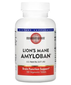 Mushroom Wisdom, Lion's Mane Amyloban , 180 Vegetarian Tablets