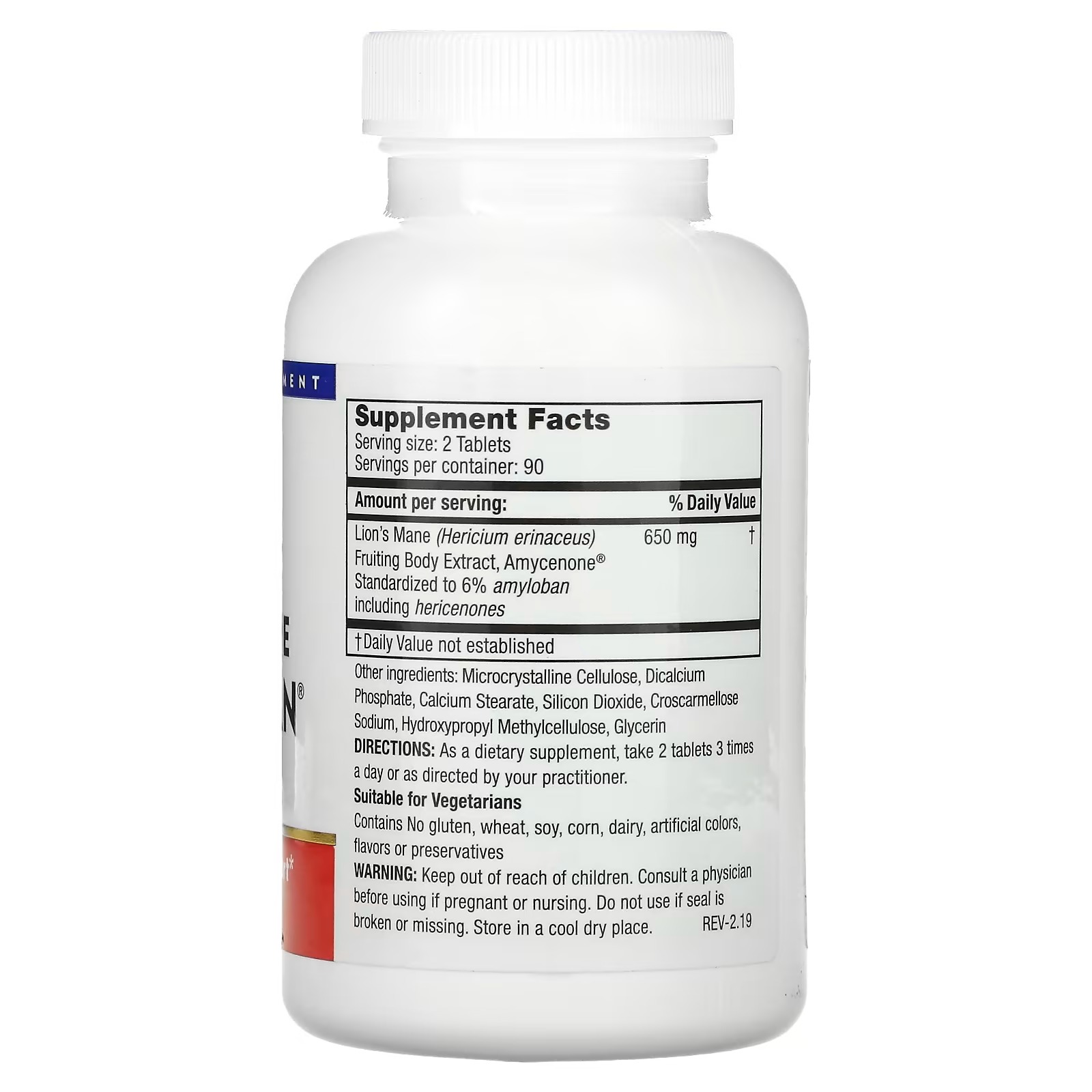 Mushroom Wisdom, Lion's Mane Amyloban , 180 Vegetarian Tablets_1