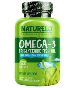 NATURELO, Omega-3 Triglyceride Fish Oil, 1,100 mg, 120 Softgels