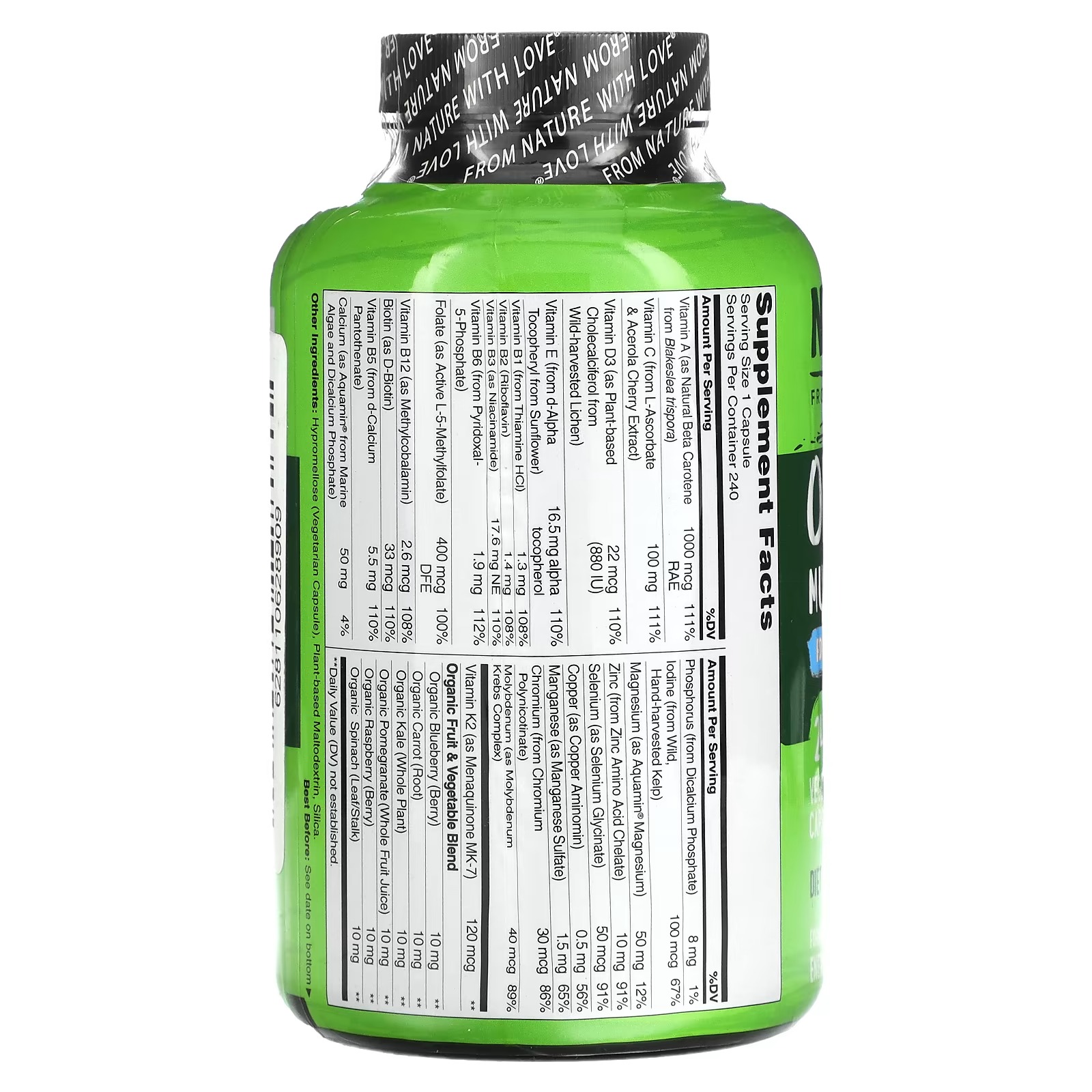 NATURELO, One Daily Multivitamin for Men, 240 Vegetarian Capsules_1