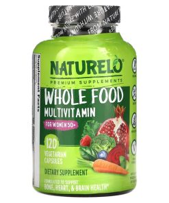 NATURELO, Whole Food Multivitamin for Women 50+, 120 Vegetarian Capsules