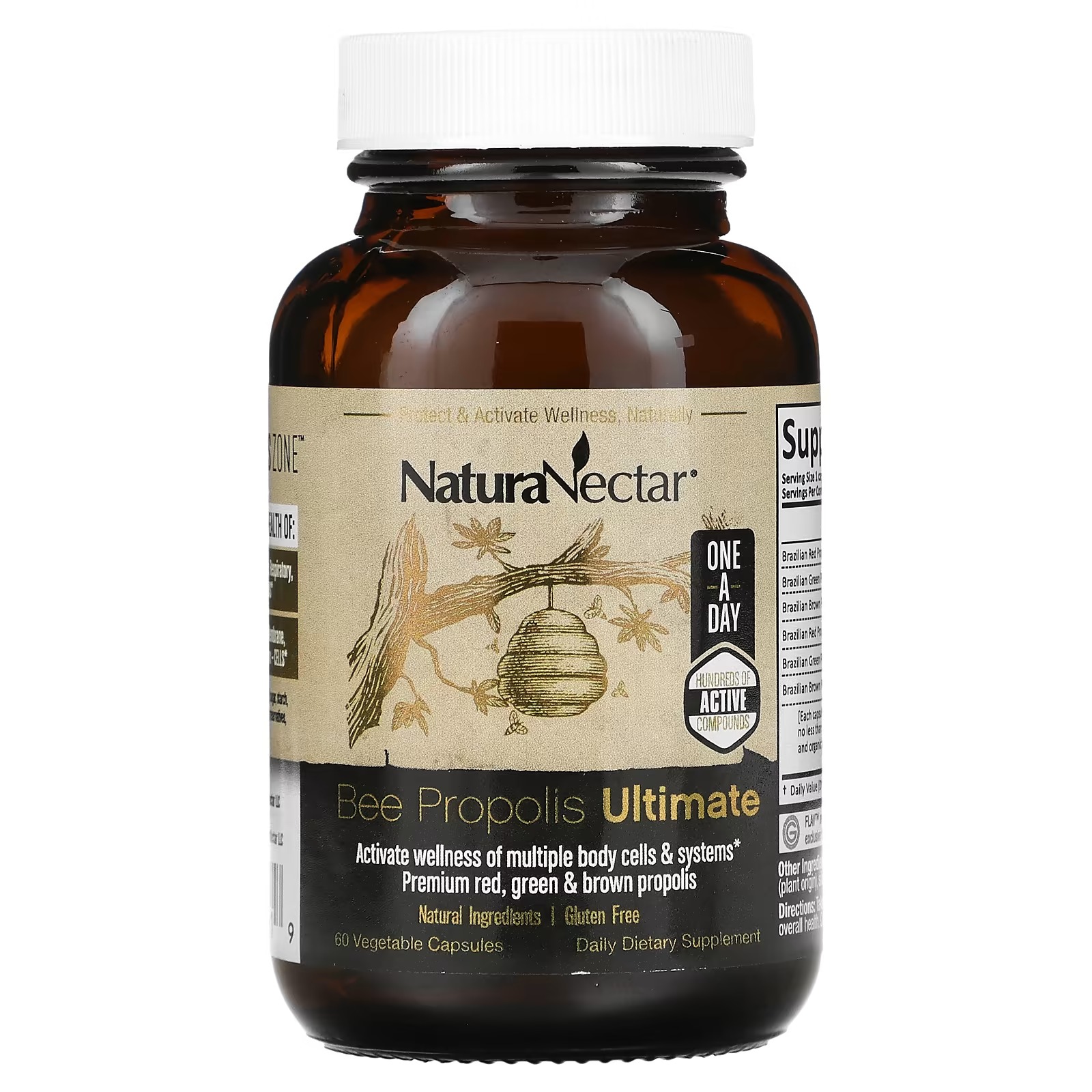 NaturaNectar, Bee Propolis Ultimate, 60 Vegetable Capsules_1