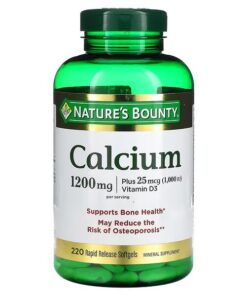 Nature's Bounty, Calcium Plus Vitamin D3, 600 mg, 220 Rapid Release Softgels