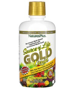 NaturesPlus, Source of Life, Gold Liquid, Tropical Fruit, 30 fl oz (887.10 ml)