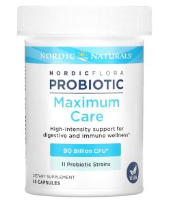 Nordic Naturals, Nordic Flora Probiotic, Maximum Care, 90 Billion CFU, 30 Capsules