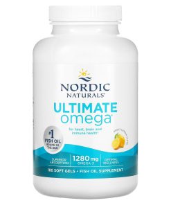 Nordic Naturals, Ultimate Omega, Lemon, 640 mg, 180 Soft Gels