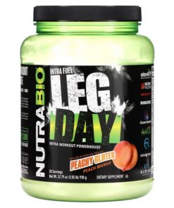 Nutrabio Labs, Intra Fuel, Leg Day, Intra Workout Powerhouse, Peachy Glutes Peach Mango, 2.05 lb (930 g)