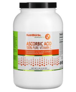 NutriBiotic, Immunity, Ascorbic Acid, 100% Pure Vitamin C, Crystalline Powder, 5 lb (2.26 kg)