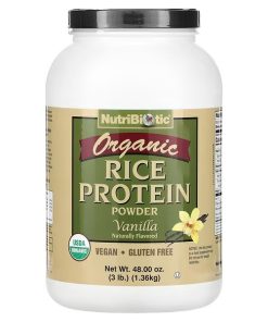 NutriBiotic, Organic Rice Protein Powder, Vanilla, 3 lb (1.36 kg)