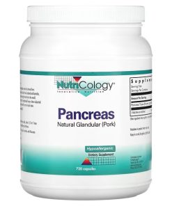 Nutricology, Pancreas, Natural Glandular (Pork), 720 Capsules