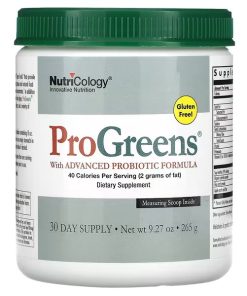 Nutricology, ProGreens with Advanced Probiotic Formula, 9.27 oz (265 g)