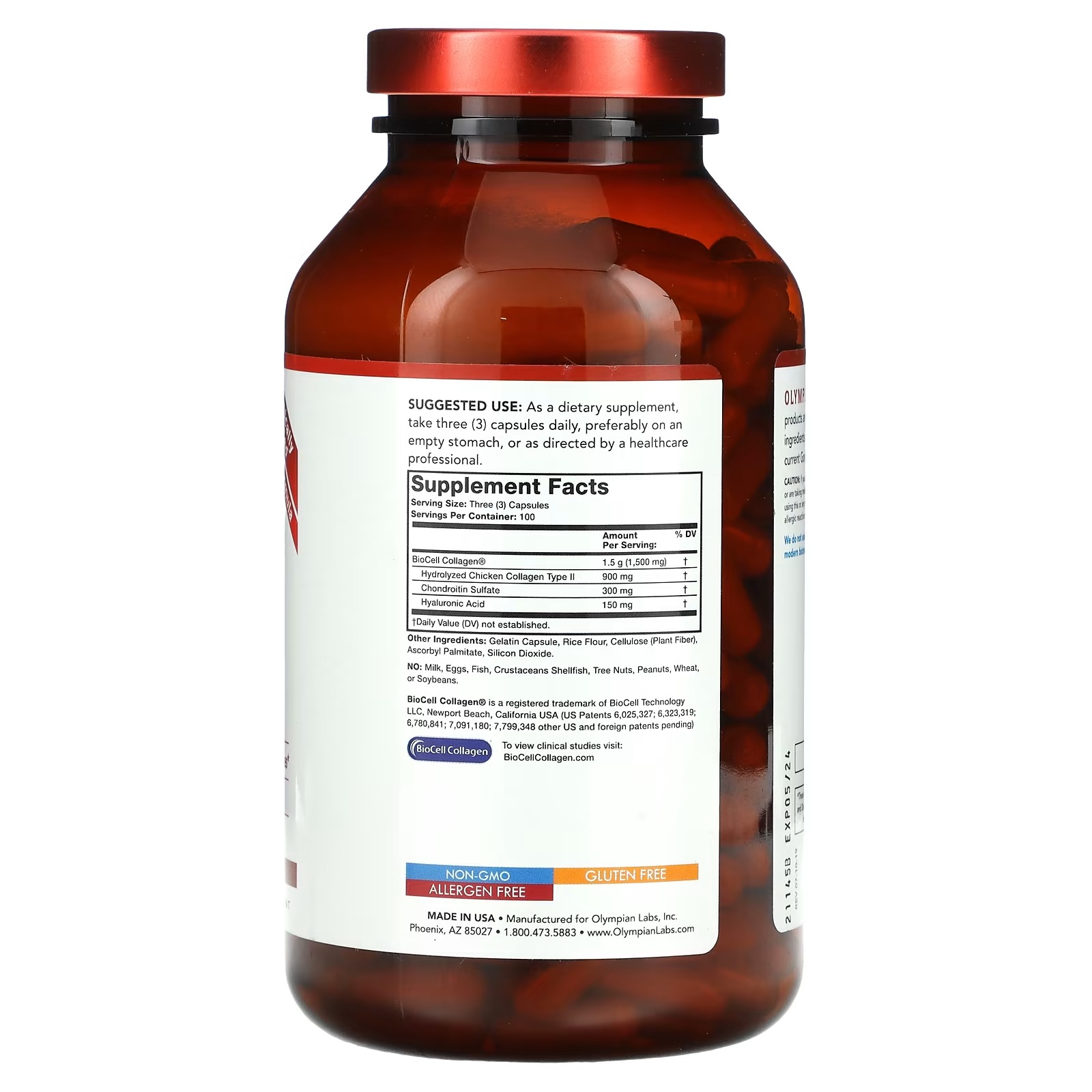 Olympian Labs, BioCell Collagen, 300 Capsules_1