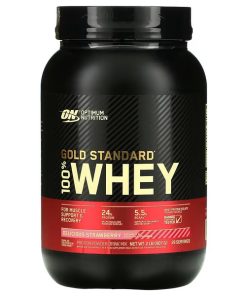 Optimum Nutrition, Gold Standard 100% Whey, Delicious Strawberry, 2 lb (907 g)