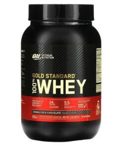 Optimum Nutrition, Gold Standard 100% Whey, Double Rich Chocolate, 2 lb (907 g)