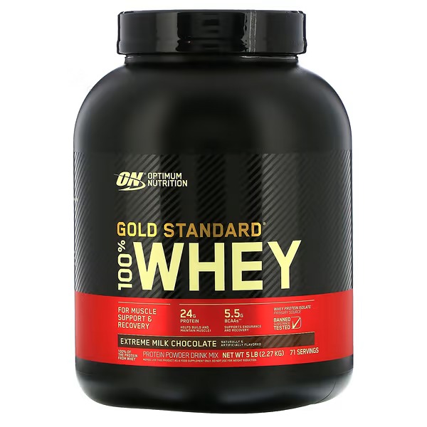 Optimum Nutrition, Gold Standard 100% Whey, Extreme Milk Chocolate, 5 lb (2.27 kg)
