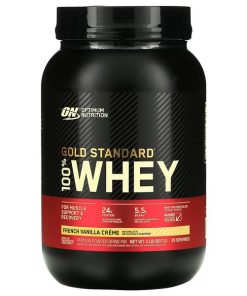 Optimum Nutrition, Gold Standard 100% Whey, French Vanilla Crème, 2 lb (907 g)