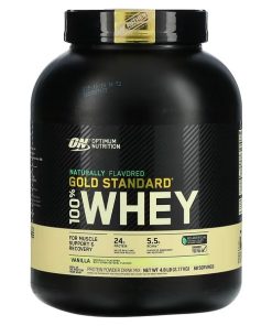 Optimum Nutrition, Gold Standard 100% Whey, Naturally Flavored, Vanilla, 4.8 lb (2.17 kg)