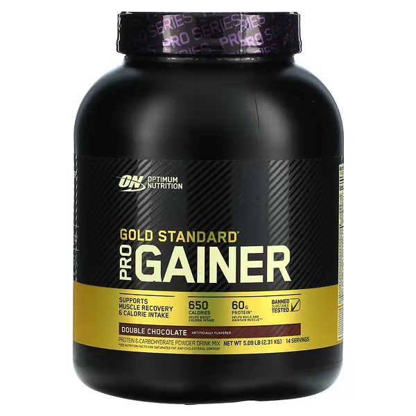 Optimum Nutrition, Gold Standard Pro Gainer, Double Chocolate, 5.09 lb (2.31 kg)