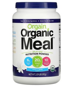 Orgain, Organic Meal, All-In-One Nutrition Powder, Vanilla Bean, 2.01 lbs (912 g)