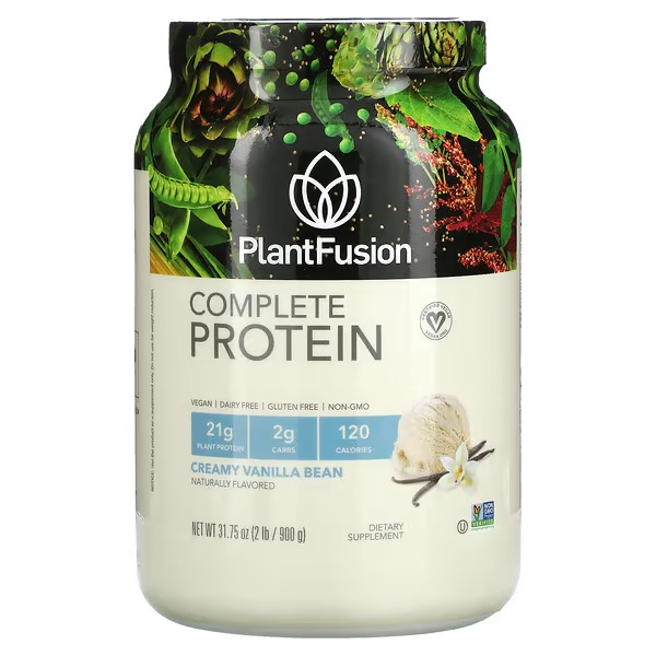 PlantFusion, Complete Protein, Creamy Vanilla Bean, 2 lb (900 g)