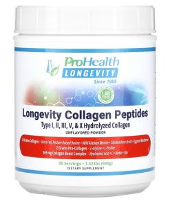 ProHealth Longevity, Longevity Collagen Peptides, Unflavored, 1.52 lbs (690 g)
