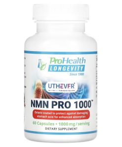 ProHealth Longevity, Uthever, NMN Pro 1000, 500 mg, 60 Capsules
