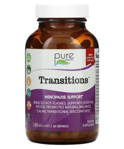 Pure Essence, Transitions, Menopause Support, 120 Vegi-Caps