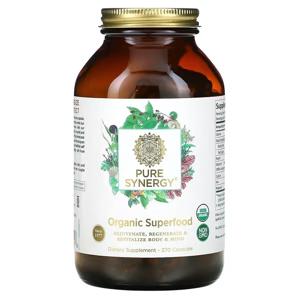 Pure Synergy, Organic Superfood, 270 Capsules