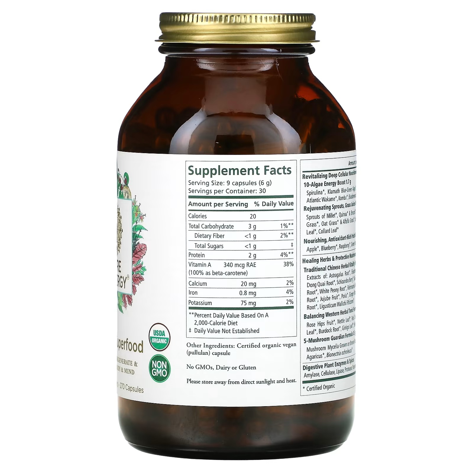 Pure Synergy, Organic Superfood, 270 Capsules_1