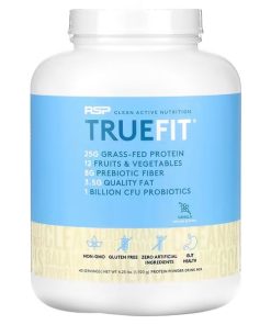 RSP Nutrition, TrueFit, Grass-Fed Protein Powder Drink Mix with Fruits & Veggies, Vanilla, 4.23 lbs (1,920 g)