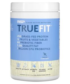 RSP Nutrition, TrueFit, Grass-Fed Whey Protein Shake, Vanilla, 2.11 lbs (960 g)