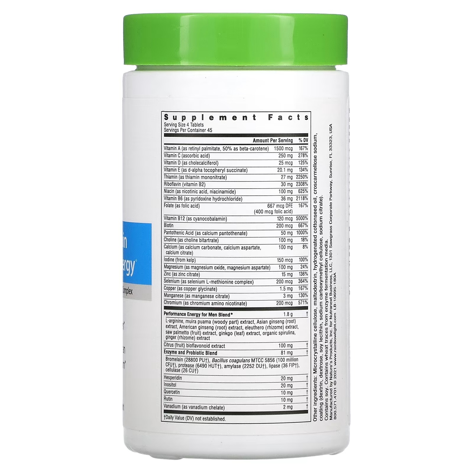 Rainbow Light, Men's Multivitamin for Performance Energy , 180 Tablets_1