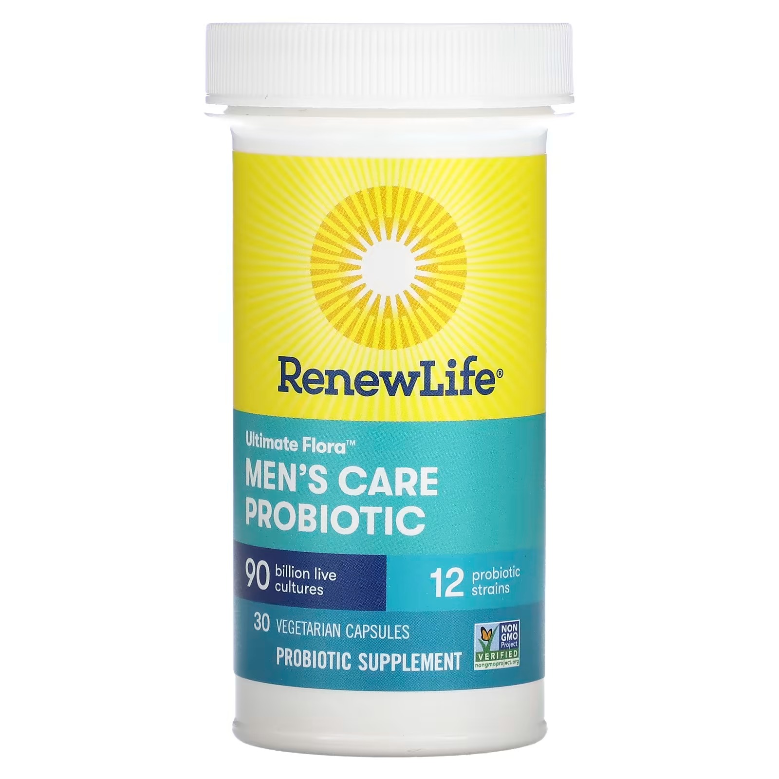Renew Life, Ultimate Flora, Men's Care Probiotic, 90 Billion Live Cultures, 30 Vegetarian Capsules2