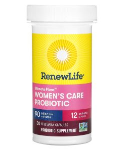 Renew Life, Ultimate Flora, Women's Care Probiotic, 90 Billion Live Cultures, 30 Vegetarian Capsules