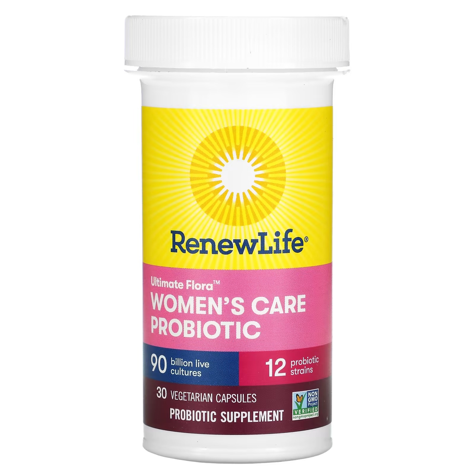 Renew Life, Ultimate Flora, Women's Care Probiotic, 90 Billion Live Cultures, 30 Vegetarian Capsules2