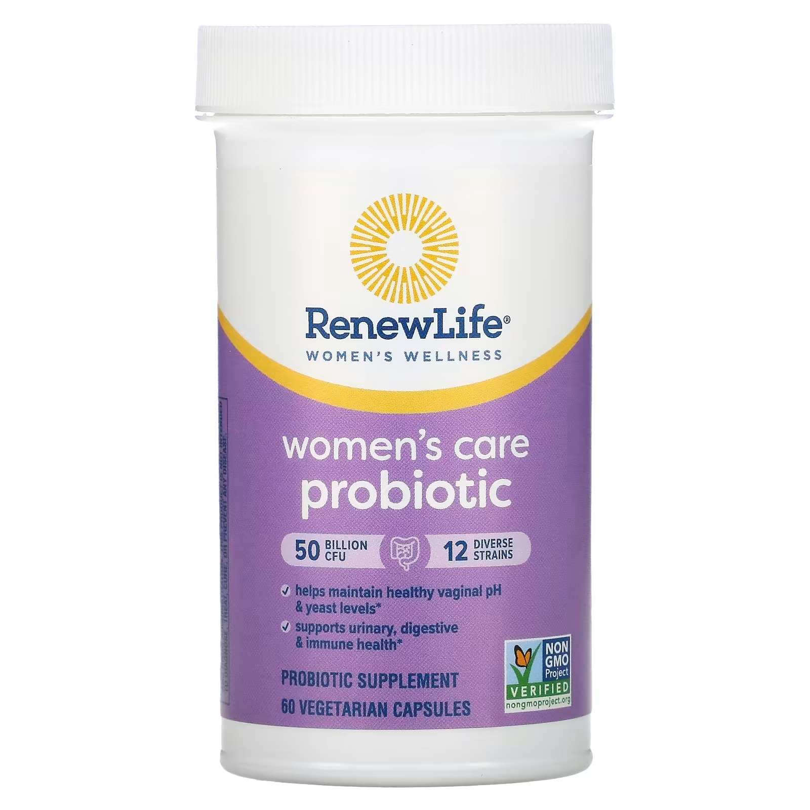 Renew Life, Women's Care Probiotic, 50 Billion CFU, 60 Vegetarian Capsules_1