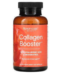 Reserveage Nutrition, Collagen Booster with Hyaluronic Acid & Resveratrol, 120 Capsules