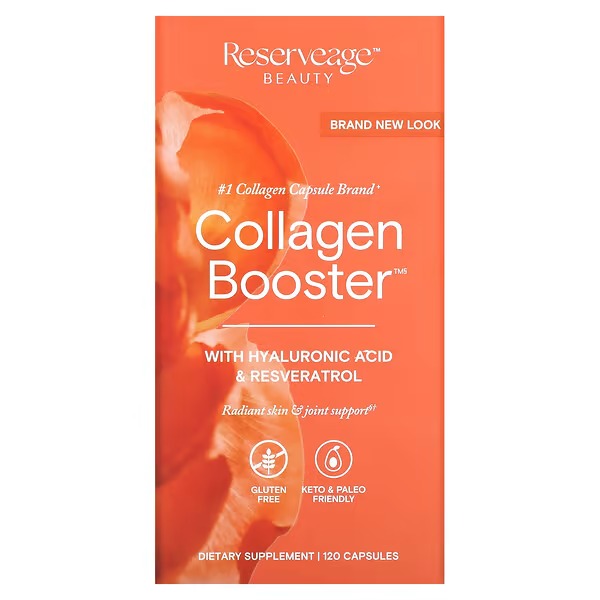 Reserveage Nutrition, Collagen Booster with Hyaluronic Acid & Resveratrol, 120 Capsules_1
