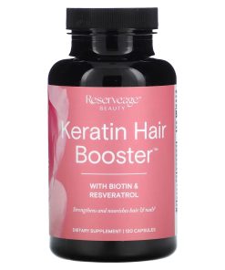 Reserveage Nutrition, Keratin Hair Booster with Biotin & Resveratrol, 120 Capsules