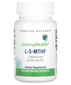 Seeking Health, L-5-MTHF, L-Methylfolate, 25,500 mcg DFE, 60 Vegetarian Capsules