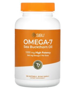 Sibu Beauty, Omega-7, Sea Buckthorn Oil, 500 mg, 180 Softgels