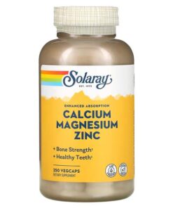 Solaray, Calcium Magnesium Zinc, 250 VegCaps