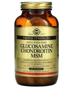 Solgar, Glucosamine Chondroitin MSM, Triple Strength, 120 Tablets